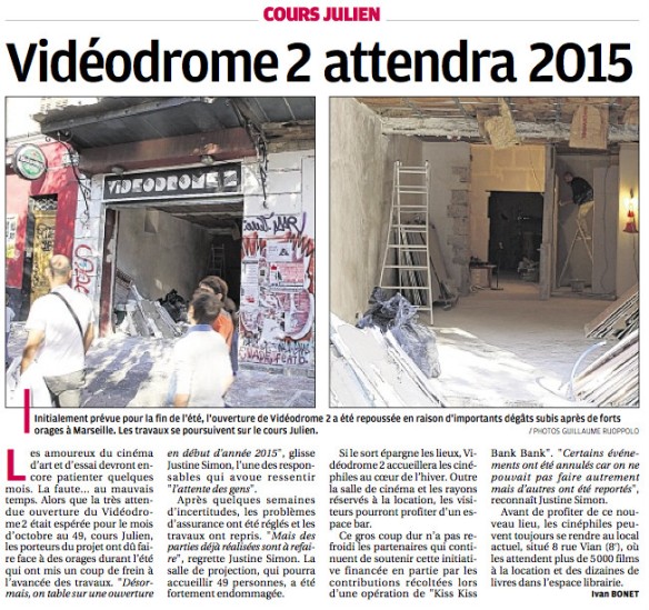 article La provence nov 2014